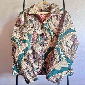 Vintage Alex Kim Allure Quilted Equestrian Jacket